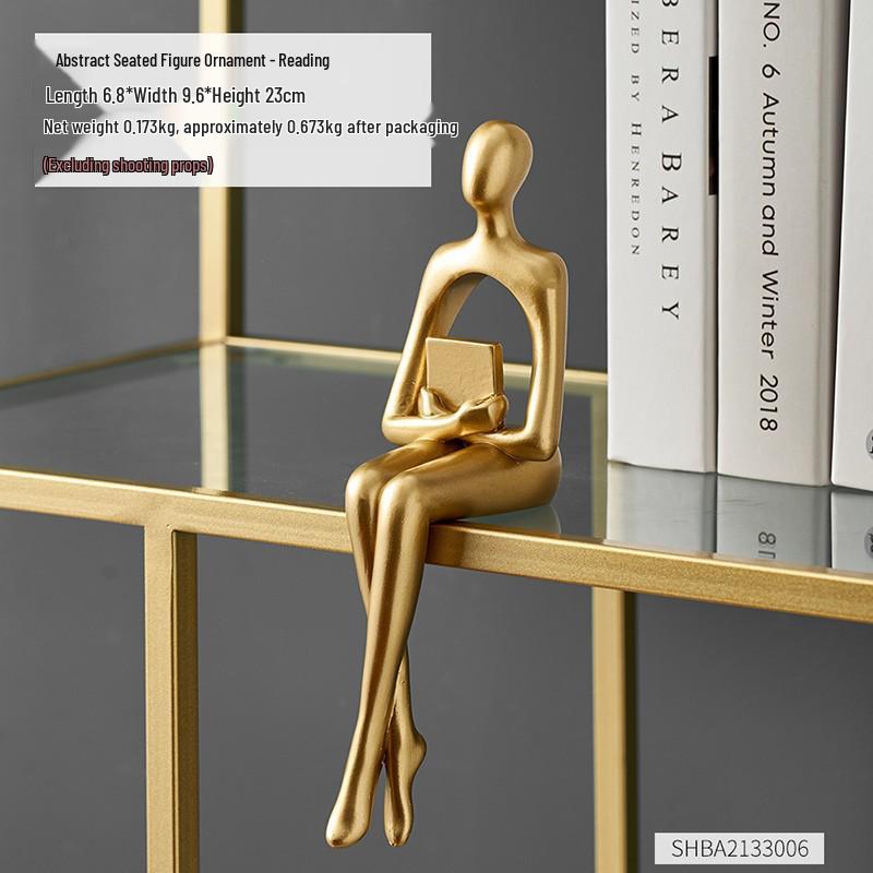 Modern Abstract Art Ornaments for Bookshelf or Living Room Display