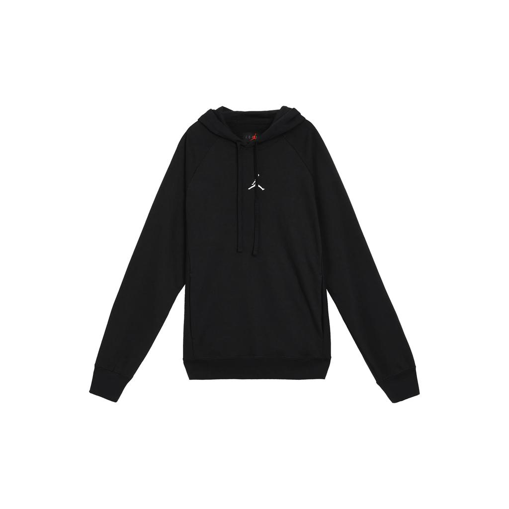 Jordan Einfarbiger Hoodie mit Markenlogo-Print Langarm-Sweatshirt Bequeme Hose mit Kordelzug Lässiges Sportset DQ7328-010+FQ7762-010