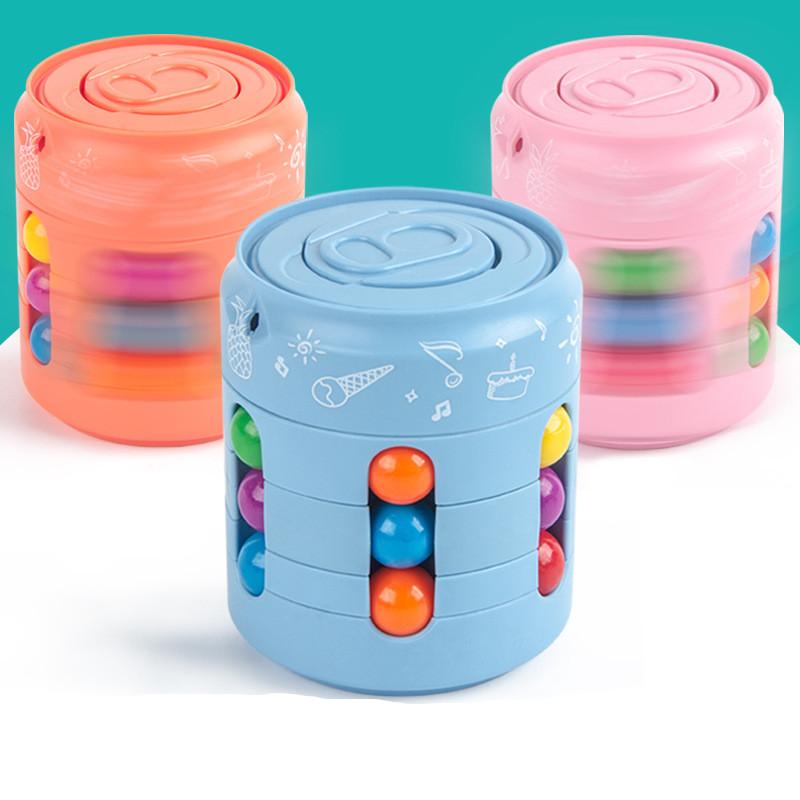 Gyro Zauberwürfel Spielzeug Puzzle Intelligenzentwicklung für Kinder Magic Bean Dekompressionsspielzeug