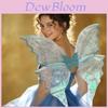 Fairy Butterfly Costume Wings For Kids Dress Up Party With Gold Detailing For Festival Celebrations
