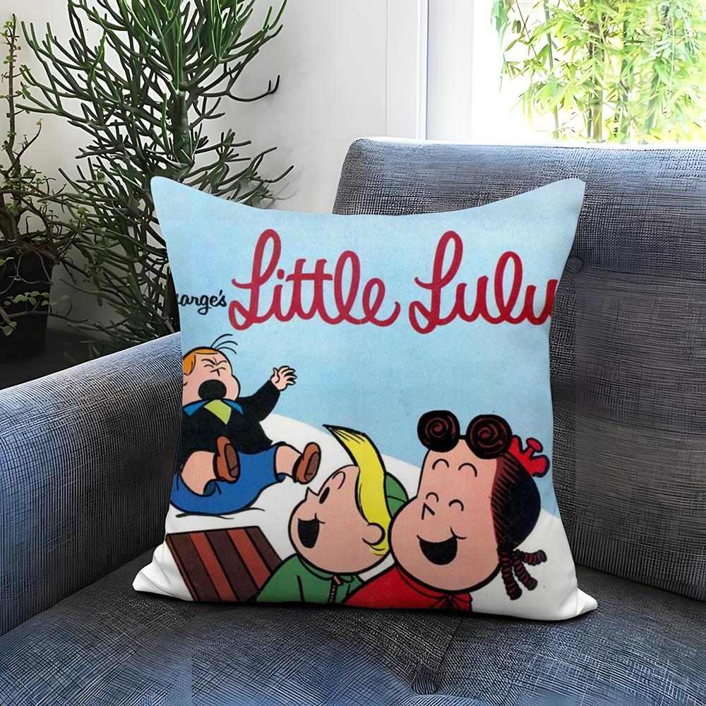 The Little L-Lulu Show Cushion Cover Comfortable Reversible Pillow Cover Ideal for Car Sofa Bedroom & Beyond