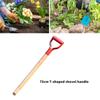 75cm T-Stil Schaufelgriff Hochfest Ergonomisches Design Langlebige Ersatzteile für sichere Outdoor-Aufgaben Projekte