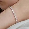 [925 Silver] Pureline Flexible Tennis Bracelet 3.0mm (White) BH7B5B793W9