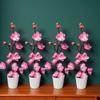 Party Sweet Artificial Plum Flowers Bright Color Home Decoration Potted Plum Flower Bonsai Simulation Blossom Office