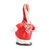 Christmas Goose Outfit Set Santa Dress Clothes with Scarf for 23" High Cement or Plastic Goose Statue Porch Goose Costume for Yard Lawn Garden Decor