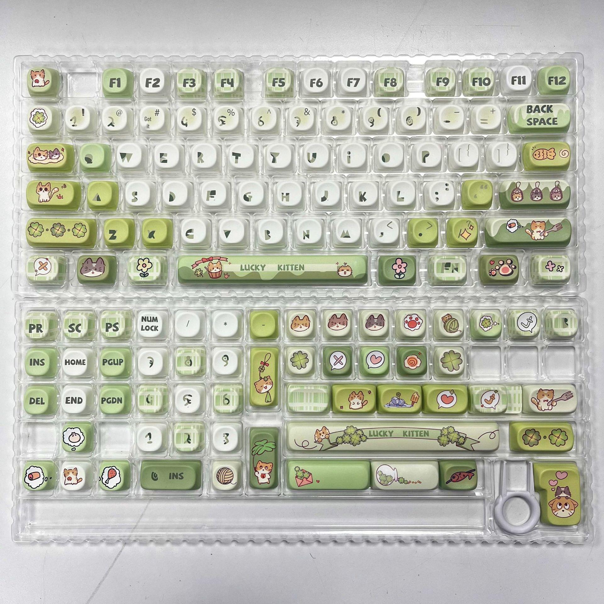 Customized Cute Dog-Themed Keycaps for Mechanical Keyboards