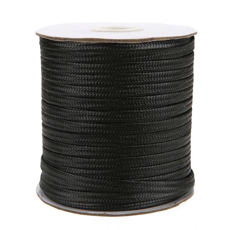 

10meters 5mm Flat Wax Cord Thread Black Brown Color Beading Waxed Rope String For Diy Bracelet Necklace Findings Jewelry Making