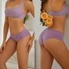 5PCS Seamless Silk Briefs Sexy Panties For Lady Mid Waist Comfortable Girl Silk Panty Female Underpants Woman Lingerie