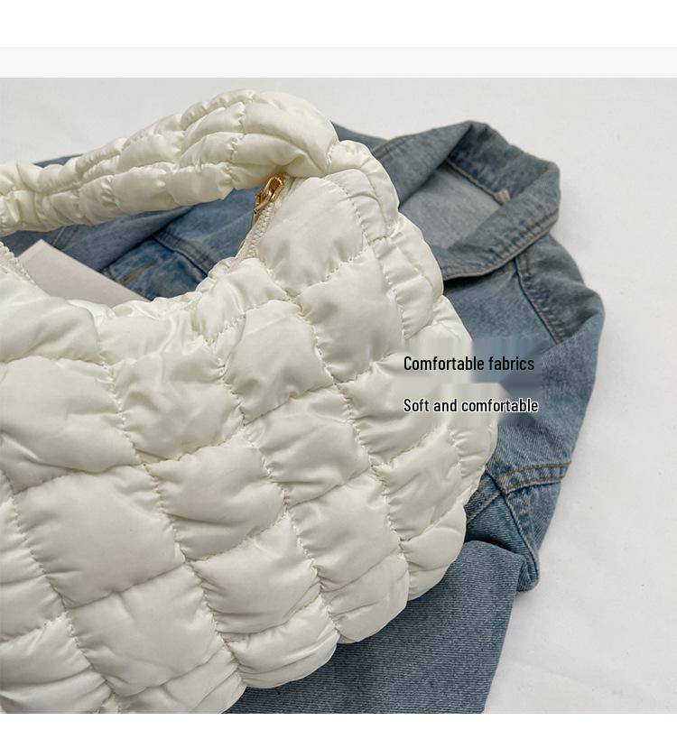 Korean Dongdaemun Women's Fashion Casual Cloud Pleated Shoulder Bag