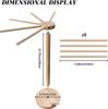 Beech Wood Cross-Border Hanging Noodle Rack and Storage Jewelry Rack