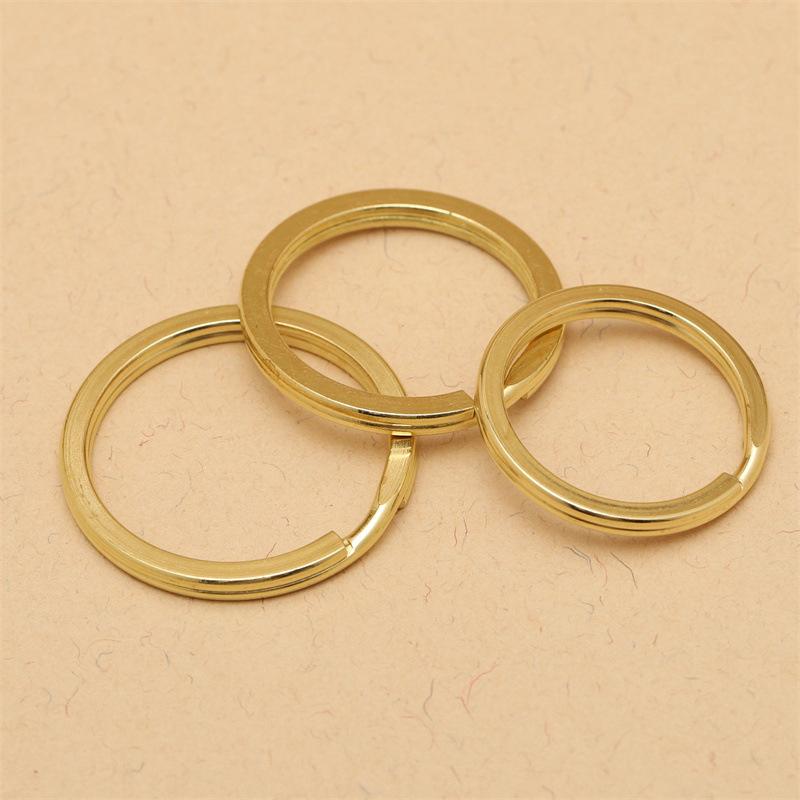 Brass Keychains Gold Color Open Jump Rings Diy Jewelry Making Accessories