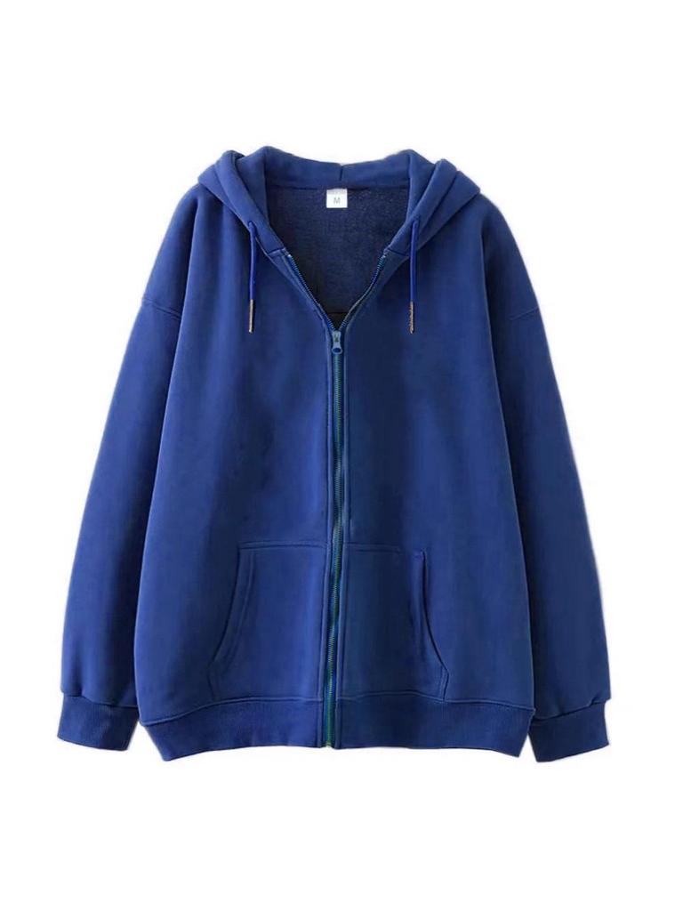Men's Casual Fleece Zip-Up Hoodie Cardigan - Thick Autumn/Winter Sweatshirt Jacket