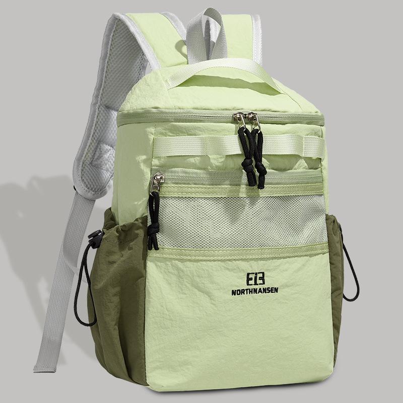 Sac à dos de randonnée léger et résistant à l'eau à blocs de couleurs - Grande capacité pour hommes et femmes