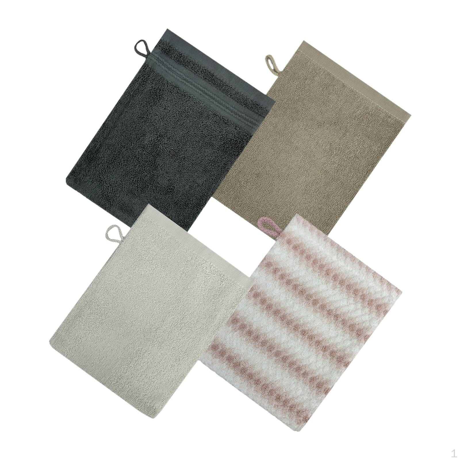 

4 Bath Towels, Soft, Absorbent, Reusable, Multifunctional, Easy to Use, for The Face. Style B