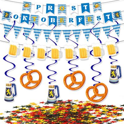 Munich Oktoberfest Dress Up Glasses German Festival Party Supplies Flag Photo Props Set