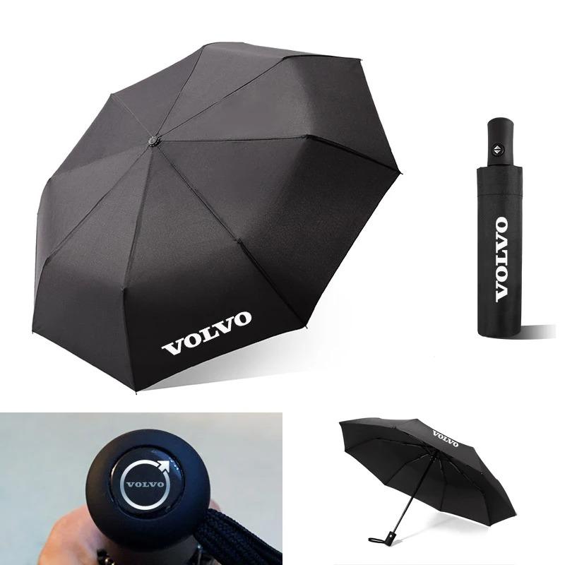 Portable Car Logo Umbrella Auto Folding Sunshade Windshield Umbrella For Volvo RDESIGN XC60 XC90 S60 S80 S60L V40 V60 AWD V70 T6