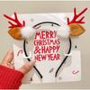 Karácsonyi fejpánt Xmas Elk Horn Bell flitter Karácsonyi hajpánt Boldog Új Évet Fotók Kellékek Boldog karácsonyt dekorációs ajándékok gyerekeknek