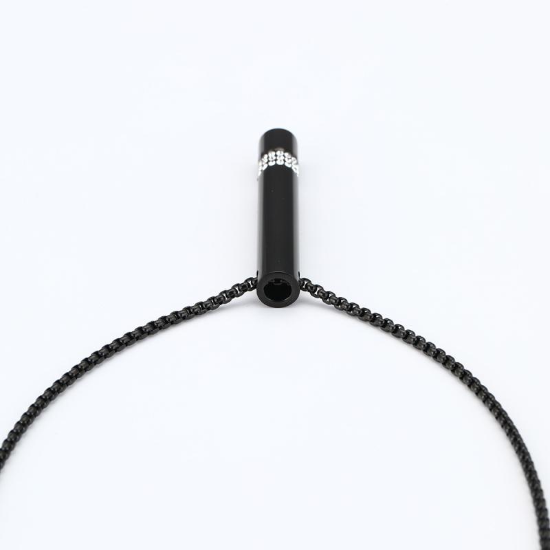 Breathing Necklace Quit Smoking Calm Harmony Anti-Smoking Necklace For Stainless Steel Mindful Breathing For Men And Women
