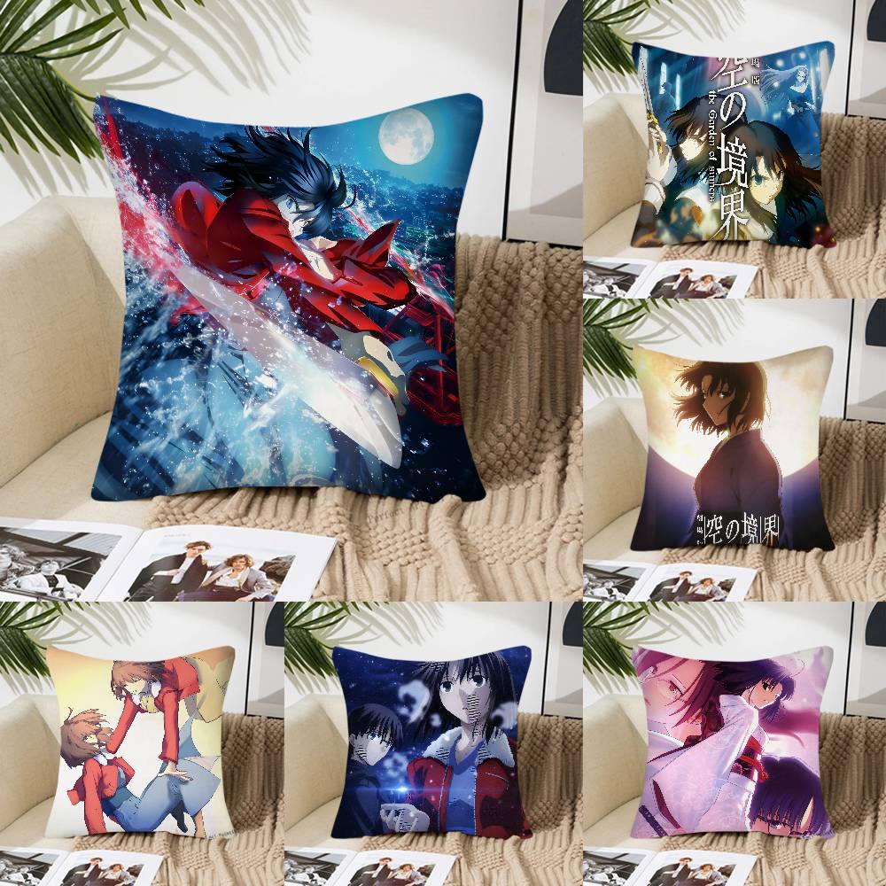 Animation The Garden Of Sinners Pillow Case Fashion Square Pillowcase Bedroom Sofa Room Ins Decoration Leisure