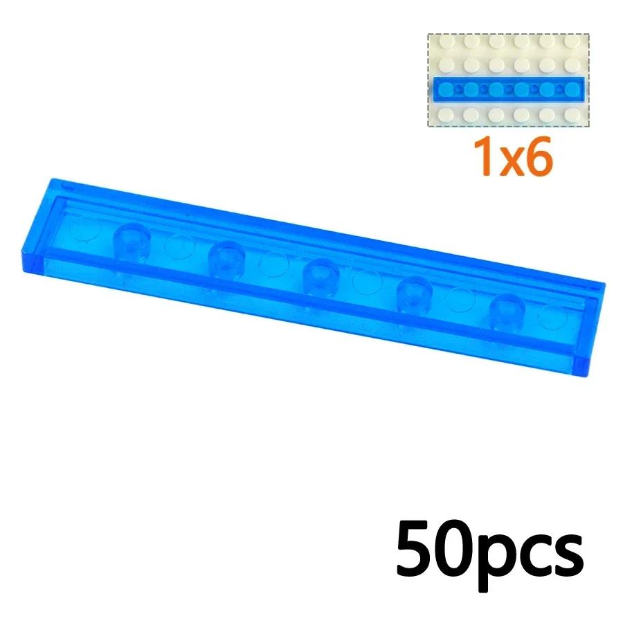 Compatible 3069 63864 2431 6636 3068 87079 Transparent Smooth 1x2 1x3 1x4 1x6 2x2 2x4 Bricks Ceramic Tile Clear Building Blocks