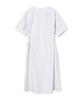 Between A And B Waist Ribbon Stripe Long Dress [White]