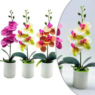 Künstliche Phalaenopsis-Orchidee Faux-Orchideenpflanze Orchideen-Bonsai-Dekoration