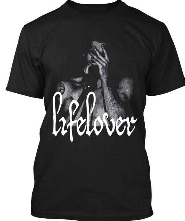 Винтаж LIFELOVER Группа Live In Tour Хлопок Черный Полный Размер Унисекс Футболка TT643 Унисекс Футболка L