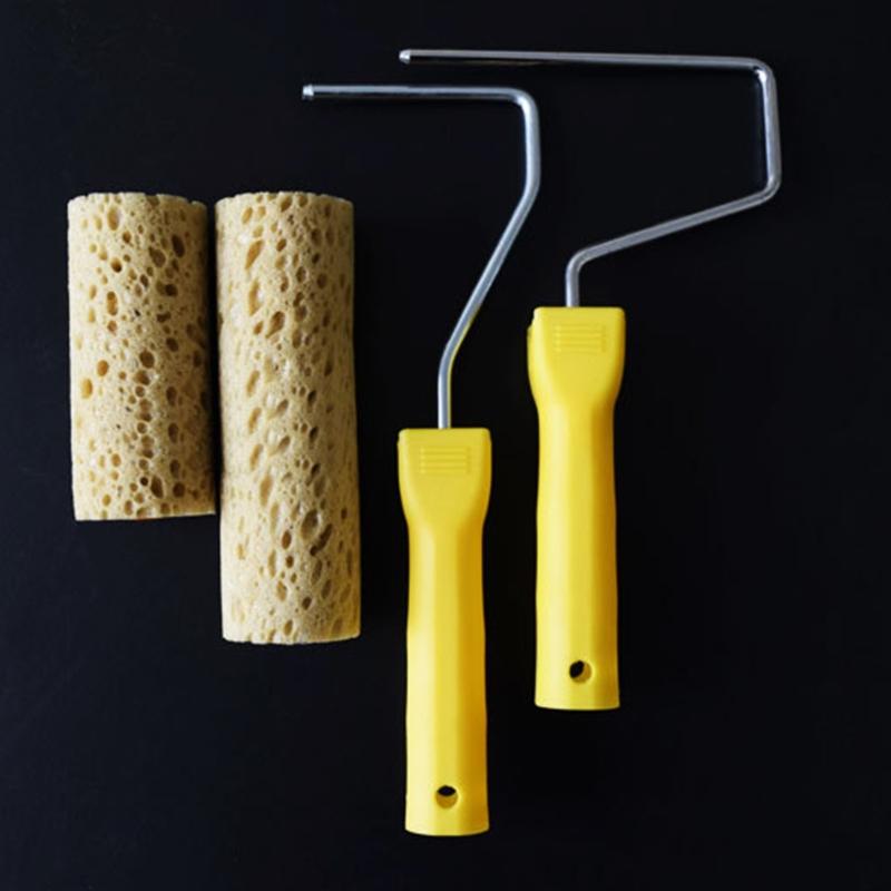 Praktische Algen-Schwamm-Rollenbürste 4/6 Zoll Künstlerisches Muster Heimdekoration Durchmesser 4,8 cm / 1,89'' Malwerkzeuge