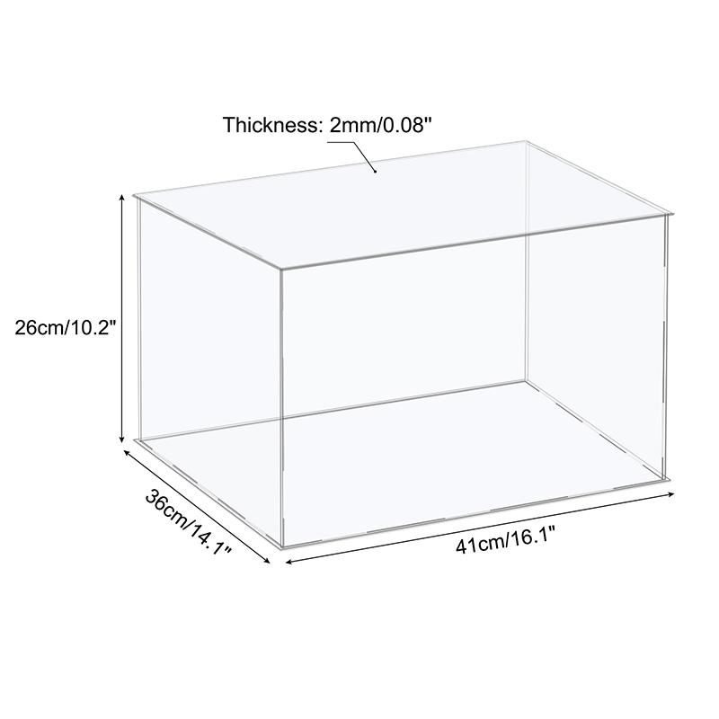 41size Acrylic Display Case for Collectibles Assemble Clear Protection Showcase Cube Storage Box Dustproof Display Organize Toys