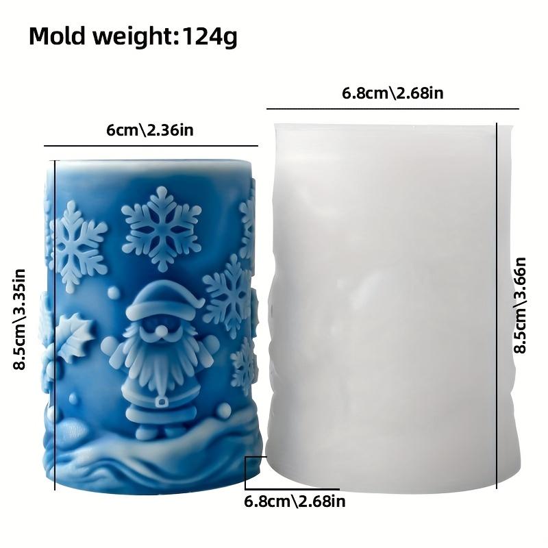1pc Christmas decoration ornaments silicone molds for DIY candles molds. home decoration ornaments Christmas gift Gypsum molds