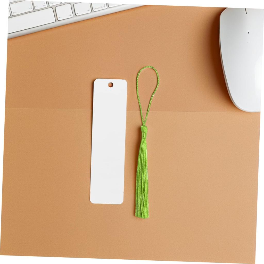 SEWACC Transparent Acrylic X X with Colorful DIY Bookmark Page Markers for Suitable for and Bookmarks, 12.00 1.26 0.04 Inches, Tassels, Kit, 50-Piece