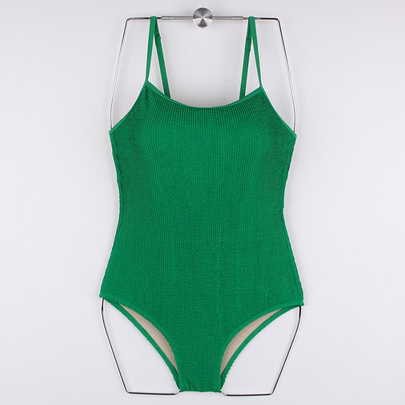 Special texture elastic fabric Korean version hot-selling one-piece swimsuit female sports student Japanese swimsuit entity