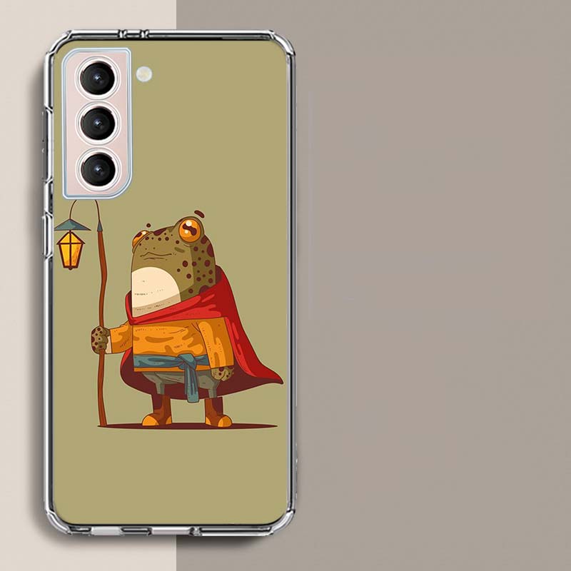 Cute Mouse Axolotl Frog Wizard Phone Case For Samsung Galaxy S25 Edge S24 S23 FE S21 S20 S10 Plus S22 S26 Ultra Cover Clear Case