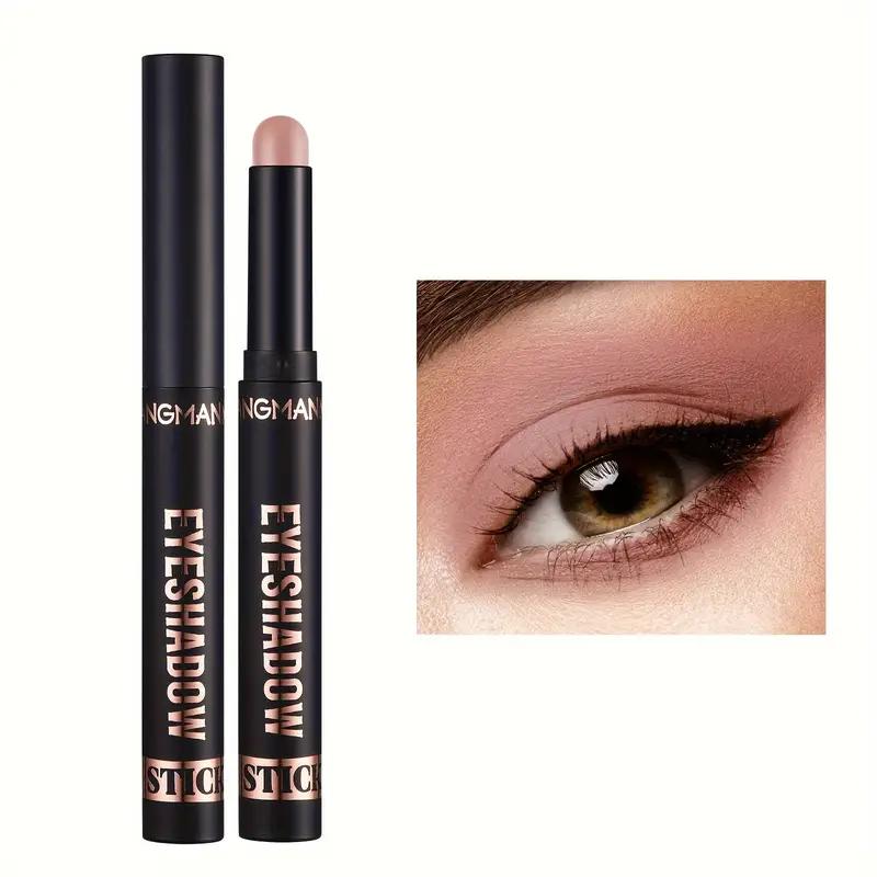 8 Colors Pearly Eyeshadow Stick Pearly Glitter Matte Finish Eyeshadow Highly Pigmented Long Lasting Waterproof Eyeshadow Stick