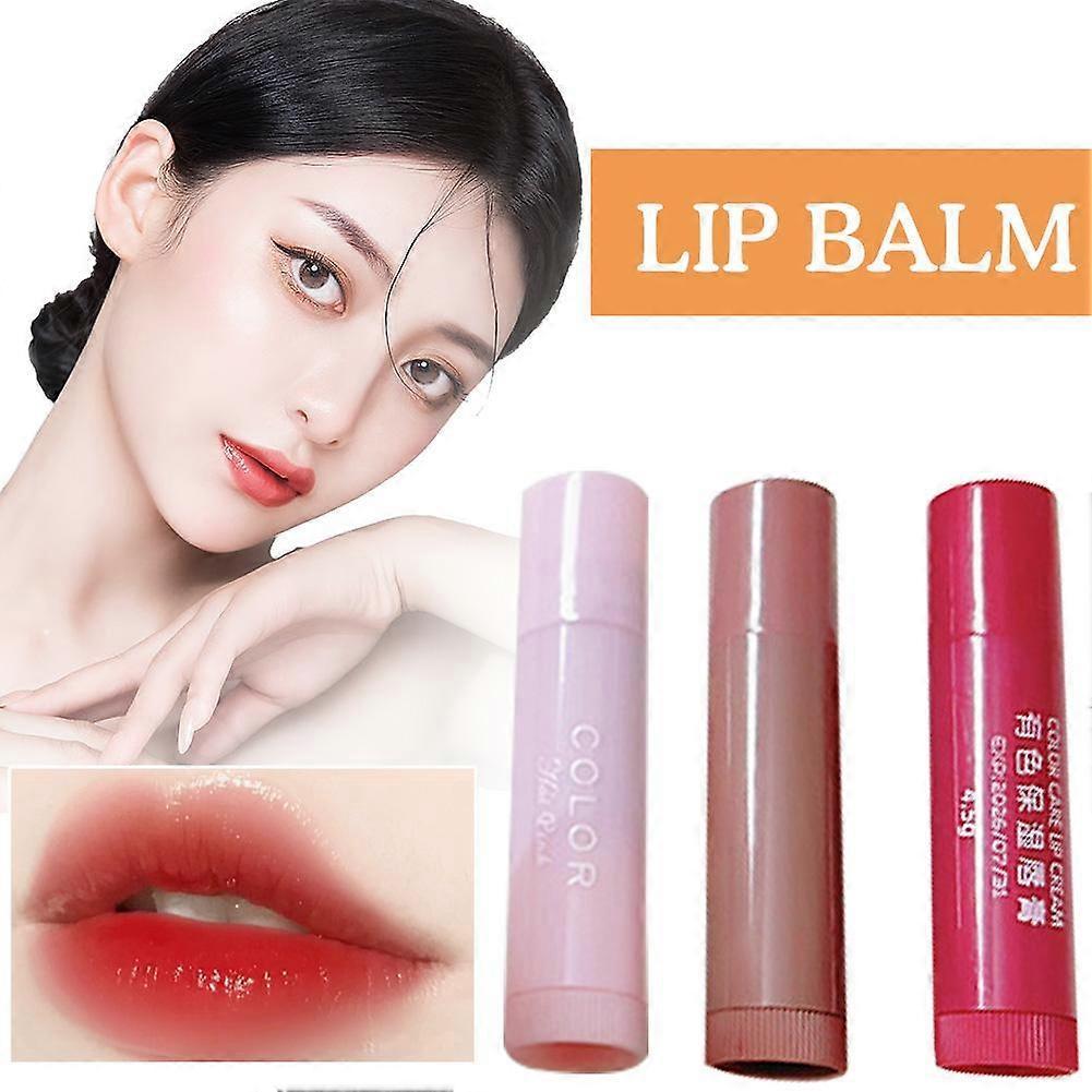 Long-Lasting Hydrating Lip Balm Tint with Moisturizing Conditioners Universal Wear Vibrant Color Waterproof Smudge Proof