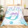 Gothic Starry Sky Kitten Three-Piece Quilt Cover 3D Digital Printing Bedding Set Bed Cover