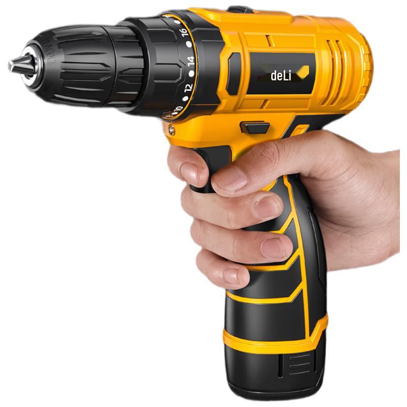 

Deli 16V Cordless Brushless Impact Drill Kit CN plug (adapter included)