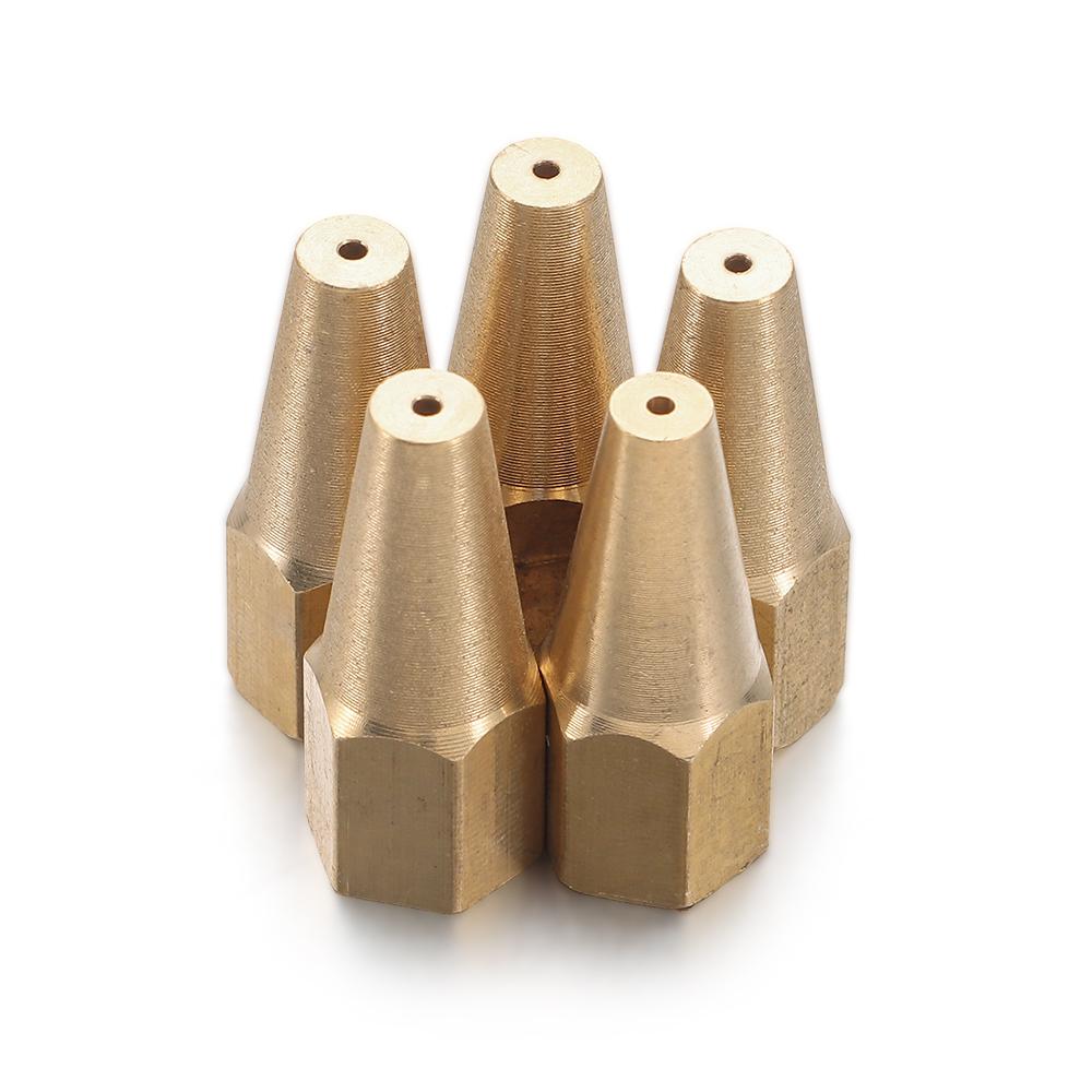 5pcs Durable Propane Acetylene Pure Copper Gas Brazing Torch Nozzle Oxygen Welding H01-2 Torch Tip