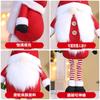 Christmas telescopic ornament Santa Claus doll pointed hat faceless standing doll Rudolph doll