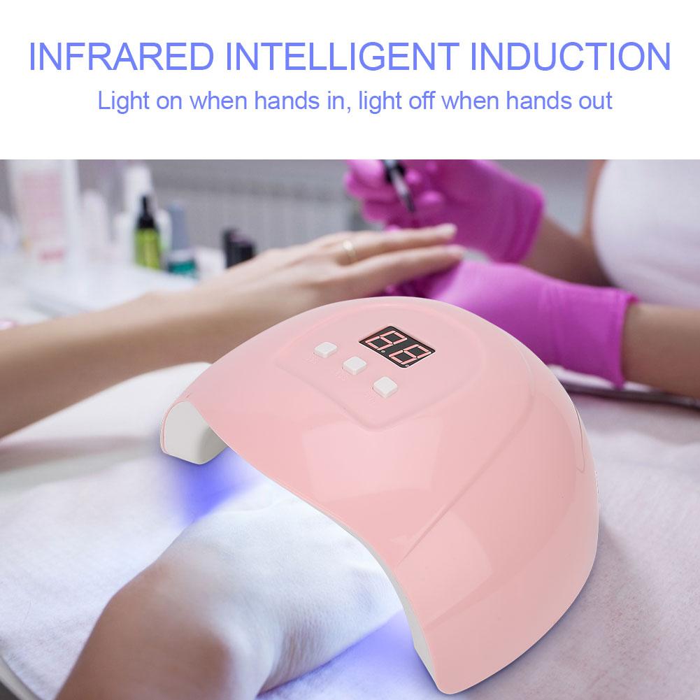 54W USB Intelligent LED UV Gel Lamp Curing Machine Nail Polish Dryer Manicure ToolSUNX4