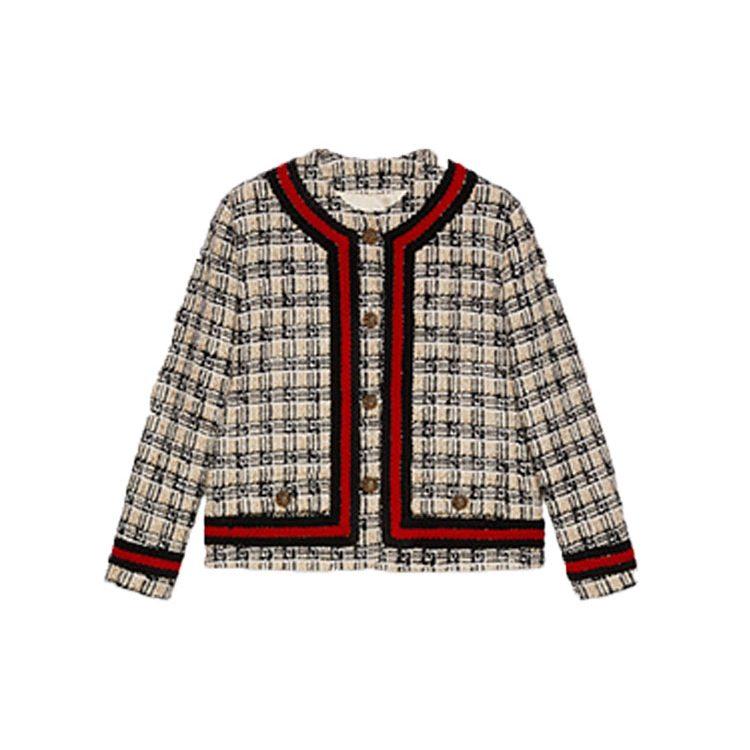 Previous Season Check Tweed Jacket 652255-ZAGLP-2254