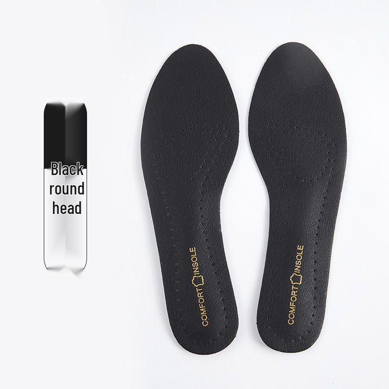 Women's Ultra-Thin Self-Adhesive Pointed Heel Insoles - Soft, Sweat-Absorbent, Breathable, Deodorant, Real Cowhide.