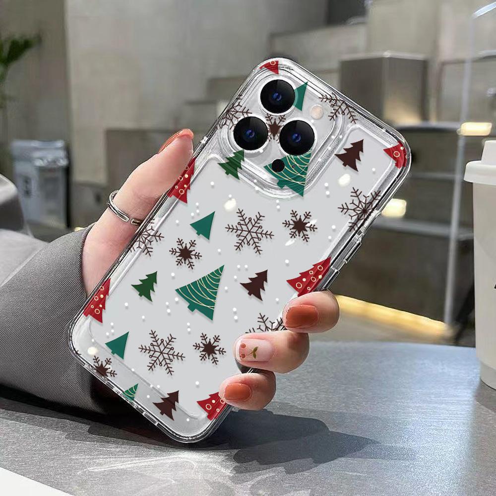 Christmas Phone Case for iPhone 11 13 XR 15 Pro Max 12 16 Pro Max for iPhone 14 7 8 Plus XS Max Samsung A15 A55 A05 Redmi 12 13C 13 Huawei Mate 30 40