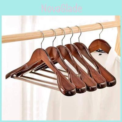 Cintre en bois avec support d'épaule pour la maison et le commerce