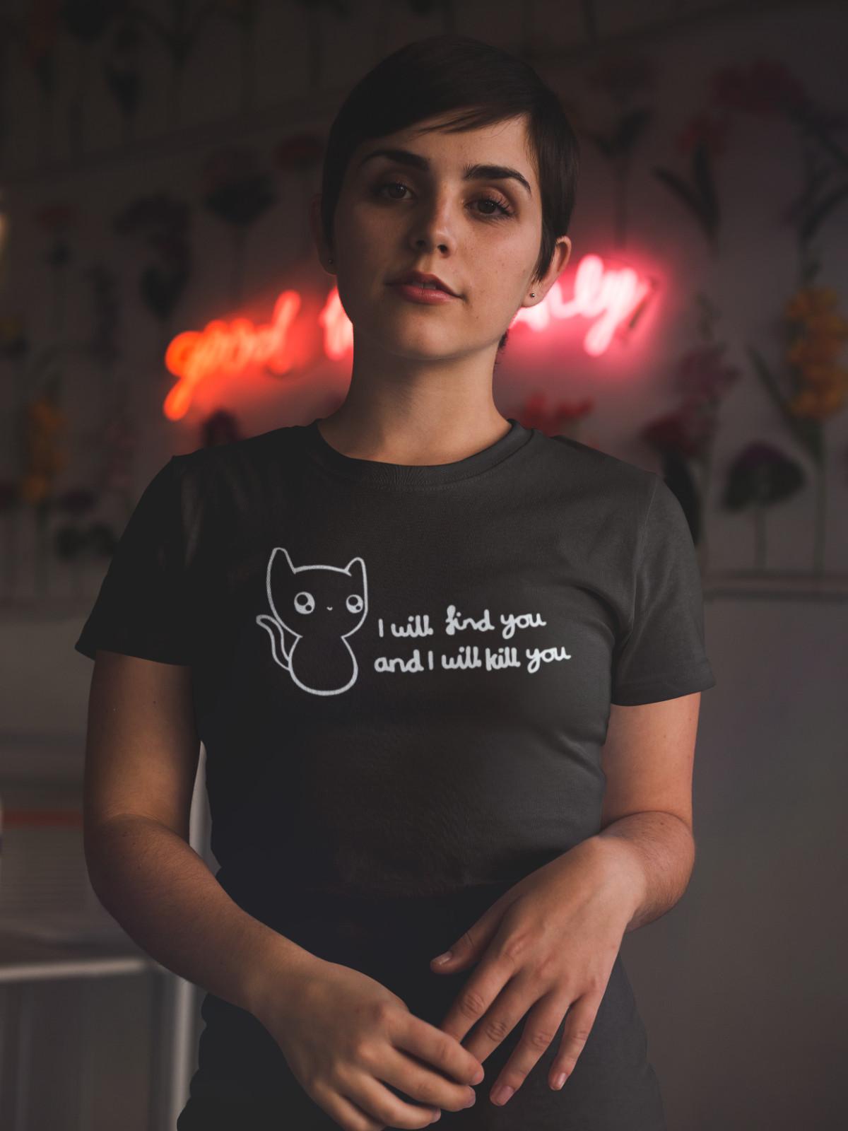 Футболка «Кот-ниндзя» милые котики, которые убивают M