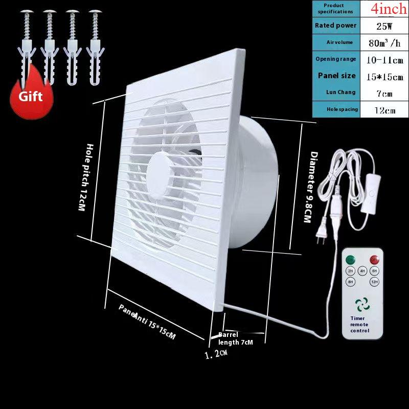 220V 4 pollici 6 pollici 8 pollici Appeso a Parete Bianco Ventilatore Piccolo Ventilatore Estrattore Ventilatori di Scarico WC Bagno Cucina Ventilatore