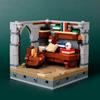 MOC Medieval  Building Blocks Set Hanging Cage Guillotine Castle Fountain Bonfire Tent Bulletin Board Ox Cart Carriage Gift Toy