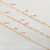 14K Gold-Filled O-Link Paperclip Chain Tassel Bracelet DIY Handmade Necklace Jewelry Materials