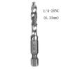 Compound Deburring Drill and Tap Bit Set High Speed Steel Quick Replacement Step Processing Rustproof Suitable for Aluminum