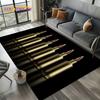 2025 New Cool Guns Pistol Ammunition Bullet Cartridge AK M4 Rug Carpet for Living Room Bedroom Decor,Non-slip for Sofa Doormat